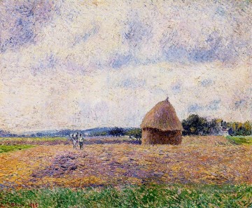  camille - Heuhaufen eragny 1885 Camille Pissarro Szenerie